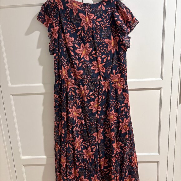 Women's - Trovata - Floral Ruffle Midi Dress - Birds of Paradis Kristi - Picture 14 of 14